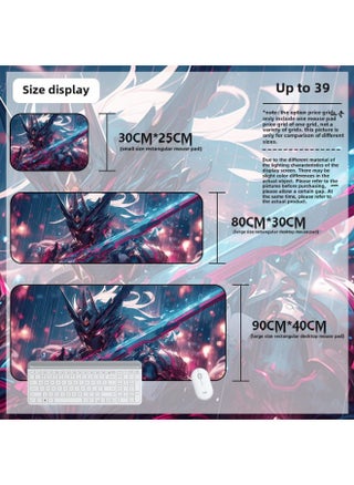 Mouse Pad Oversized Gundam Computer Keyboard Pad Cartoon Game Mouse Pad Boys E-sports Computer Thickened Desk Pad-Color:900*400*4mm-Pattern:Up To 39 - pzsku/Z3BDED87C0528816ED715Z/45/1746205767/6b59bfef-2685-4763-ad44-1a8ad860283b