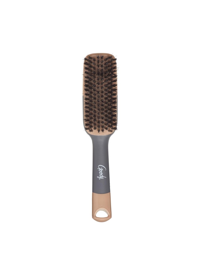 Goody Goody Detangle It Boar Bristle Hair Brush Use as a Detangling or Styling Brush Conditions  Boosts Shine Helps Tackle Knots  Reduce Frizz For Wet or Dry Hair BrownGrey  - Image 3