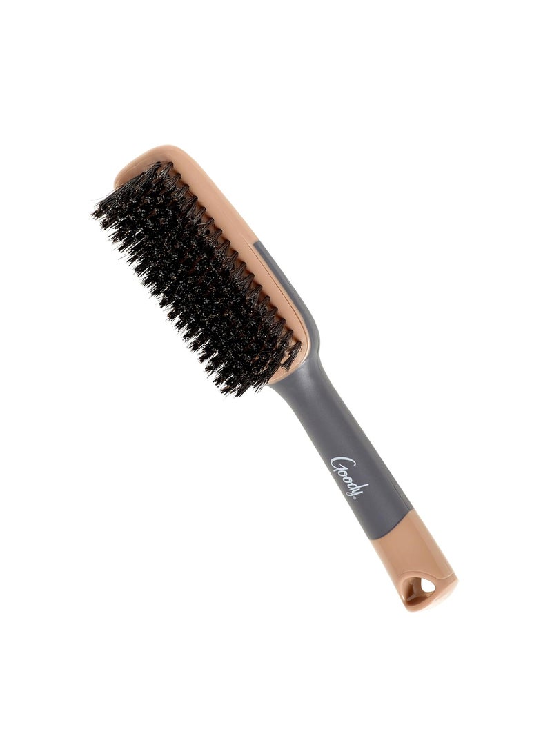 Goody Goody Detangle It Boar Bristle Hair Brush Use as a Detangling or Styling Brush Conditions  Boosts Shine Helps Tackle Knots  Reduce Frizz For Wet or Dry Hair BrownGrey  - Image 4