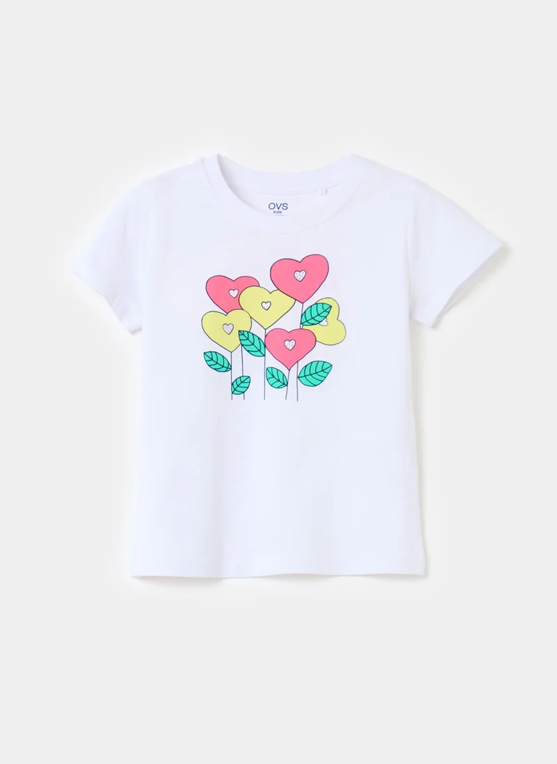 Ovs Ovs T-Shirt Prin Optical Whit