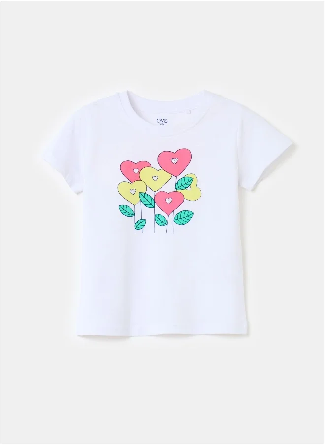 Ovs Ovs T-Shirt Prin Optical Whit