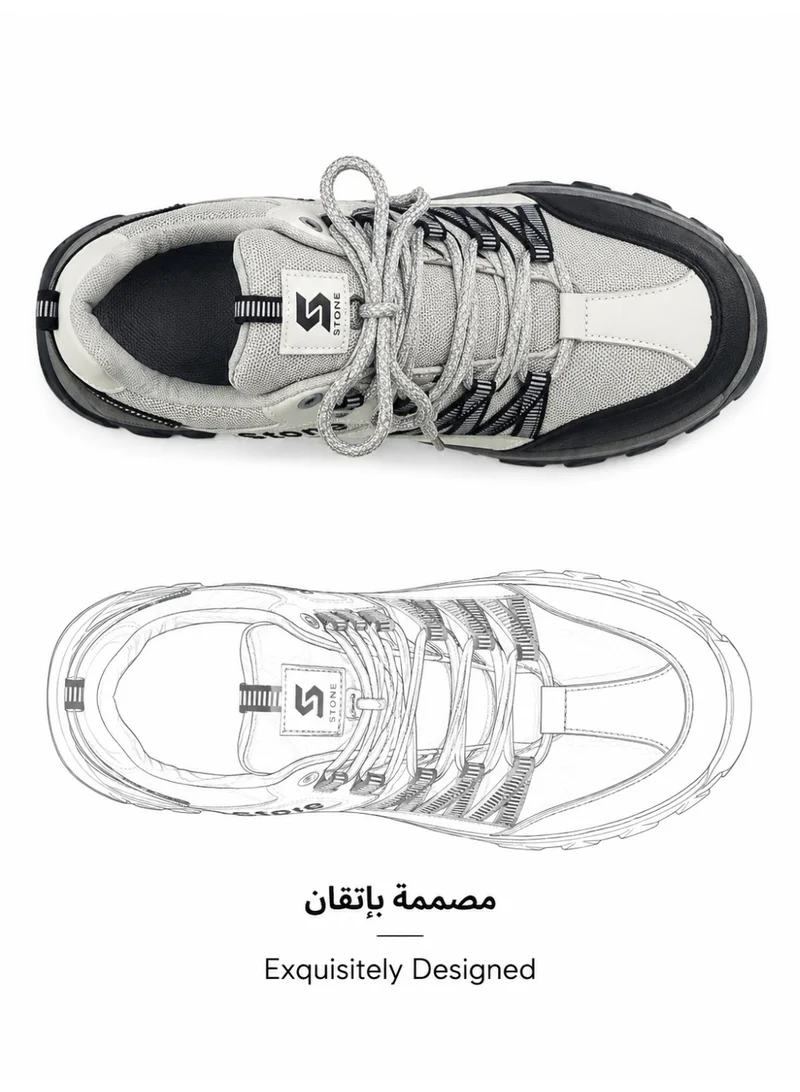 Stone Pulse Unisex Outdoor Walking Shoes | Rugged Comfort Sneakers