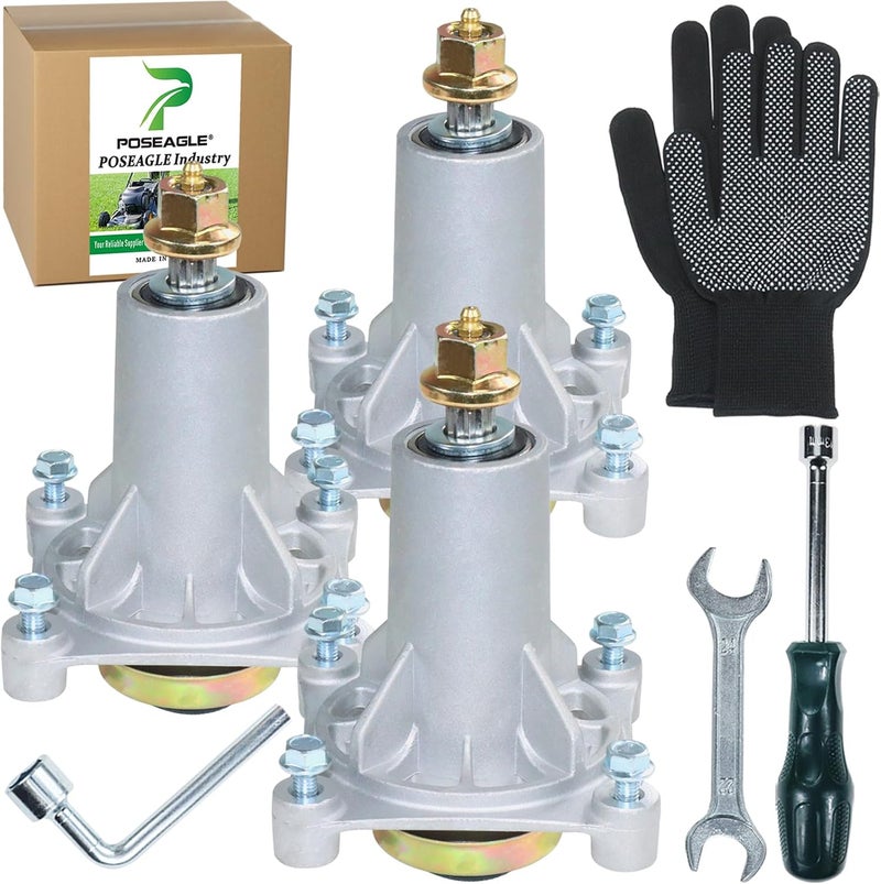 POSEAGLE طقم تجميع محور مسبق التشحيم 3 عبوات 587819701 بديل لكرافتسمان 187292 187281 192870 192872 هوسكفارنا 587125401 532187281 587820301 532187292 587253301 539112057 532125907 532192870 - Image 1