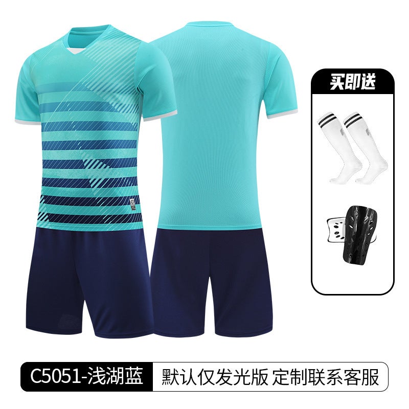 Children'S Football Game Campus Sports Team Uniform Suit Toddler Football Shirt Jersey Quick-Drying Training Suit - Image 1