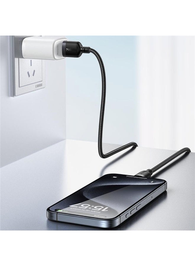 يسيدو كابل بيانات YESIDO CA134C بطول 3 أمتار من USB A إلى Type C مضفر بسلك 3 أمبير وشحن سريع 480 ميجابت في الثانية - Image 4