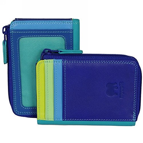 mywalit Small Zip Leather Purse | 3 Card Slots | ID Window & Coin Pocket | Seascape | Stylish & Compact Accessory for Men & Women | Perfect for Everyday Use - Image 4