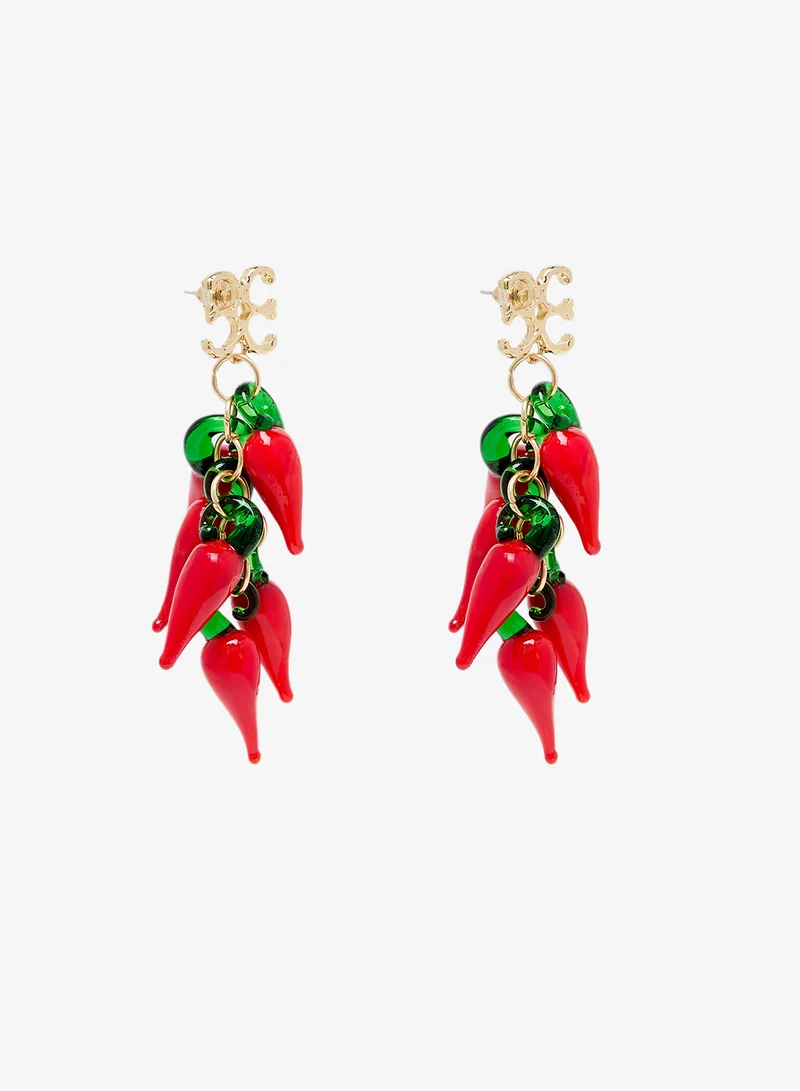 جينجر Statement Chilli Earrings