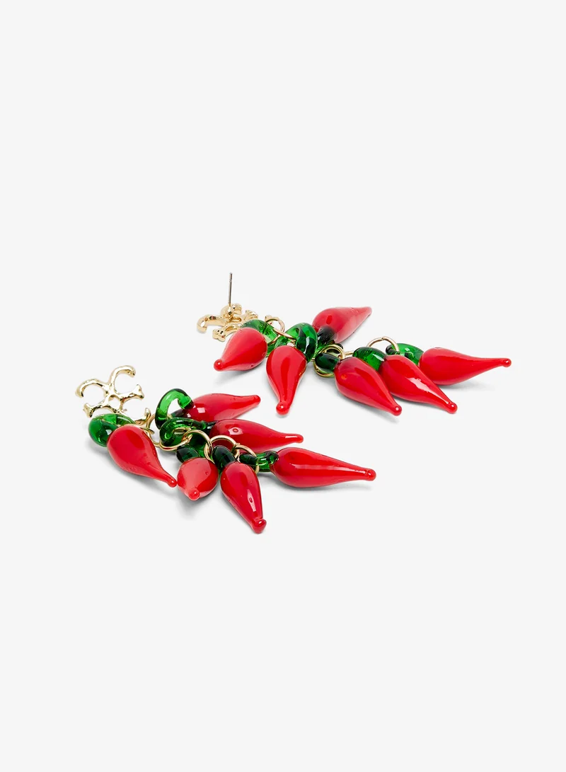Ginger Statement Chilli Earrings