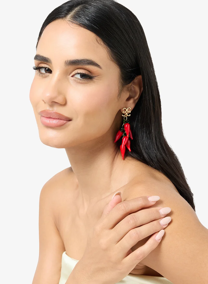 Ginger Statement Chilli Earrings