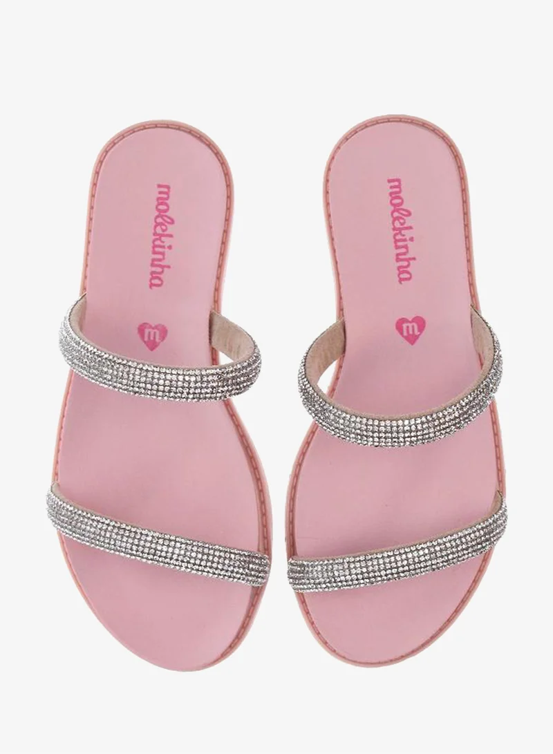 موليكينها صنادل سهلة الارتداء للبنات - صنادل مريحة كاجوال للأطفال | أحذية صيفية سهلة الارتداء | أحذية خفيفة الوزن للارتداء اليومي، والمدرسة، والسفر، والأنشطة الخارجية | تصميم أنيق مفتوح من الأمام