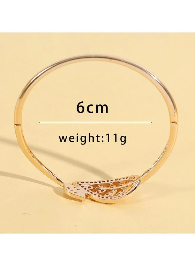 Take Two Take Two Leaf Embellished Bangle