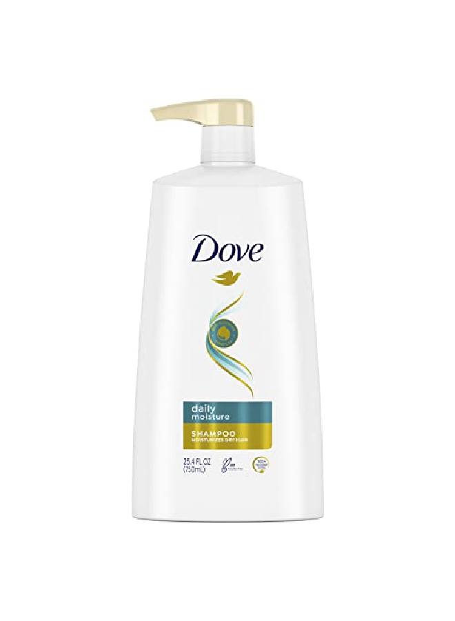 Dove Moisturizing Shampoo With Pump For Dry Hair Daily Moisture With Bionourish Complex For Manageable And Silky Hair 25.4 Oz - Image 2