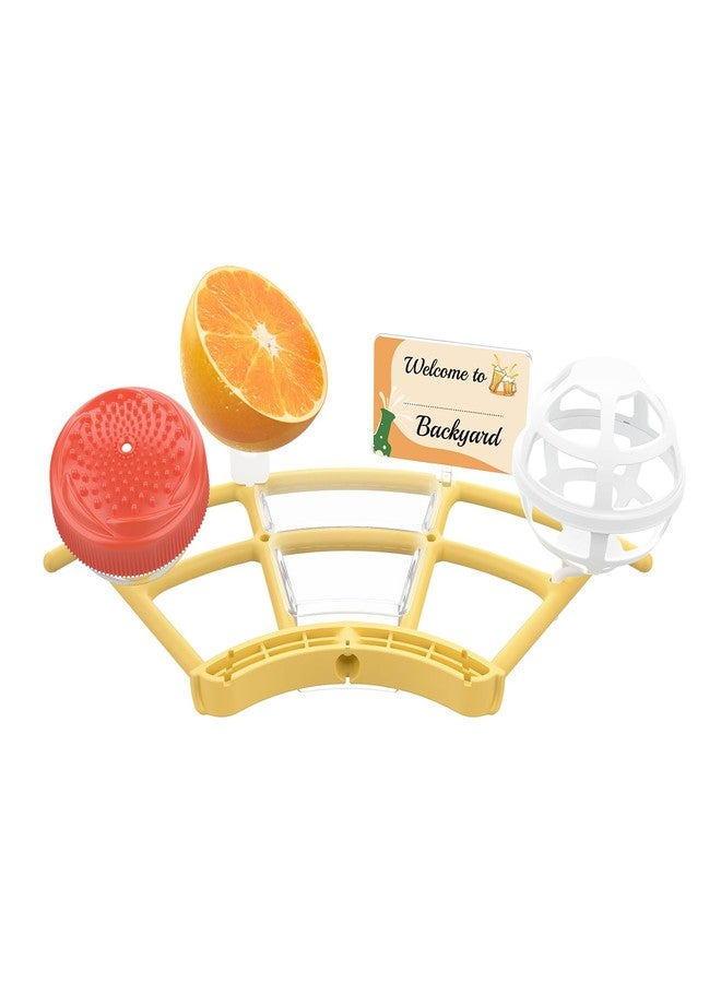 NETVUE by Birdfy Pro Perch - Wider Extension Perch to DIY Add-ons Including Suet Ball, Mini Hummingbird Feeder, Fruit Holder, Jelly Feeder and Welcome Card, Ideal for Bird Lover (Yellow) - Image 1