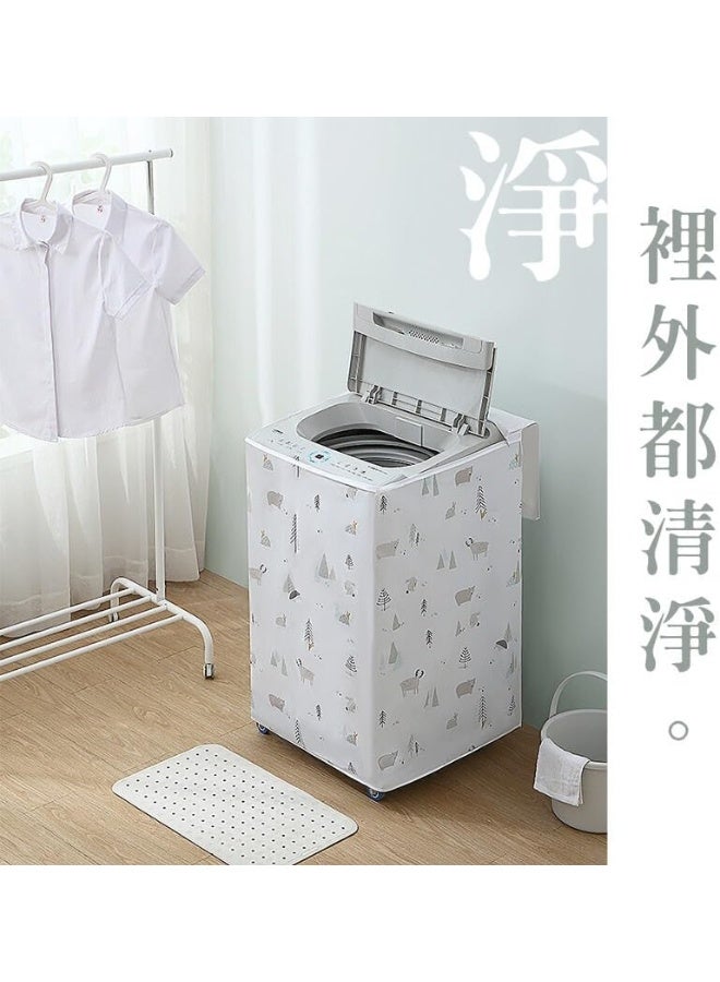 غطاء غسالة علوي مقاوم للماء والغبار – حماية أنيقة للغسالة بحجم 56×54×86 سم - Image 4