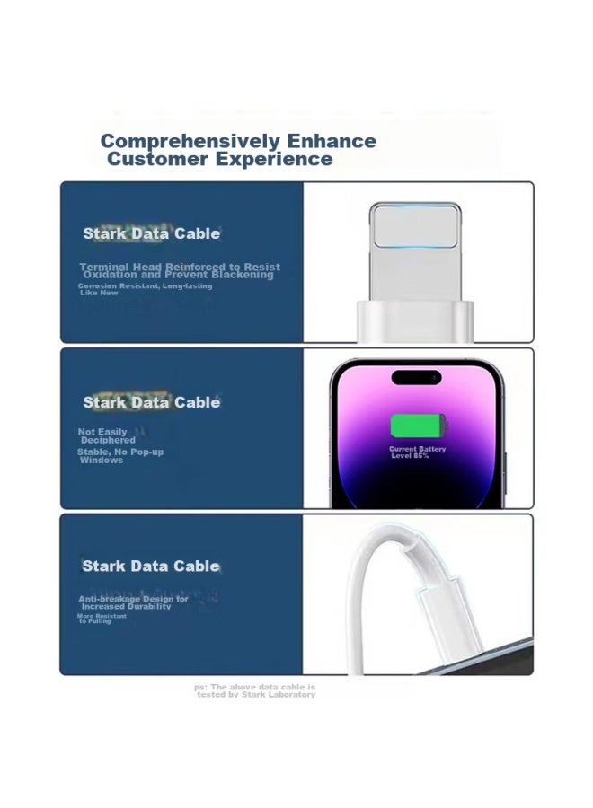 Stiger Meter Usb Charging Cable Compatible With Apple Iphone 14/13/12 Pro Max/11/xs/xr/8, Ipad, And Car Usb Ports - Image 4