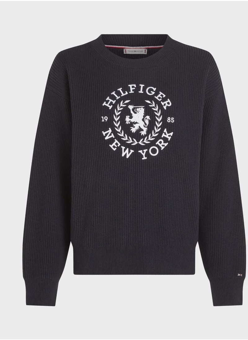 TOMMY HILFIGER Crew Neck Logo Sweatshirt