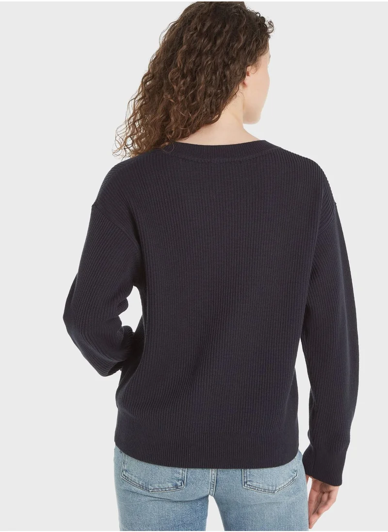 TOMMY HILFIGER Crew Neck Logo Sweatshirt