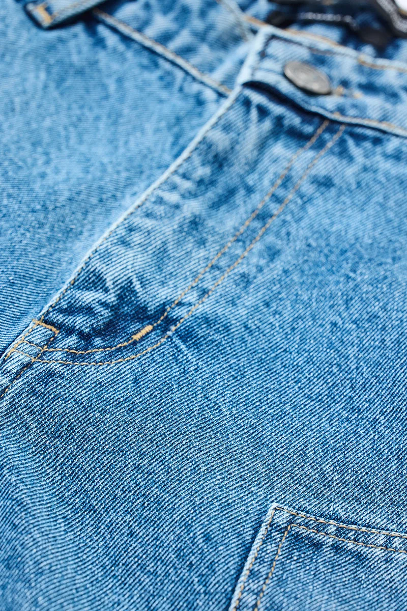 SNITCH بنطلون كارجو واسع بـ  جيوب