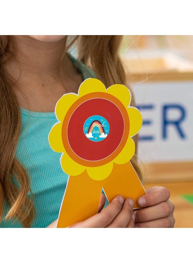 500PCS Roll Motivational Stickers for Kids, Motivational Reward Stickers Roll 1-Inch Colorful Cartoon Design Stickers for Kids Teacher & Parent Incentives for Classroom, Homework & Behavior Encouragement - Image 3