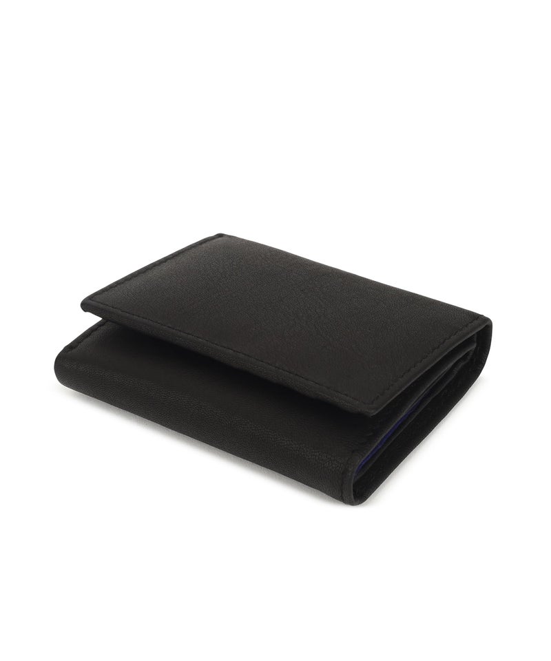 LB LEATHERBOSS Leatherboss Leather Boys Slim Compact Flap Id and Coin Pocket Trifold Wallet for men women, Black - Image 1