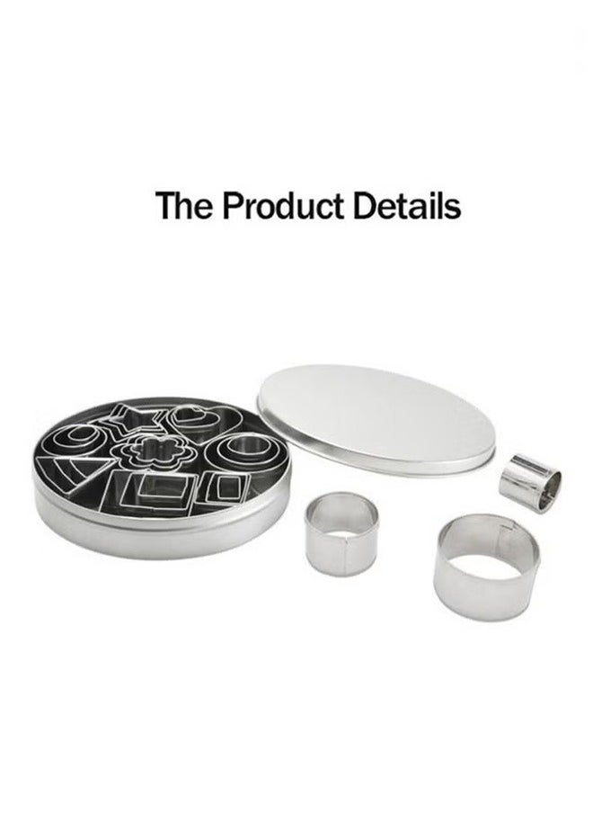 Generic - 24 Biscuit Stainless Steel Molds Baking Models - Image 1