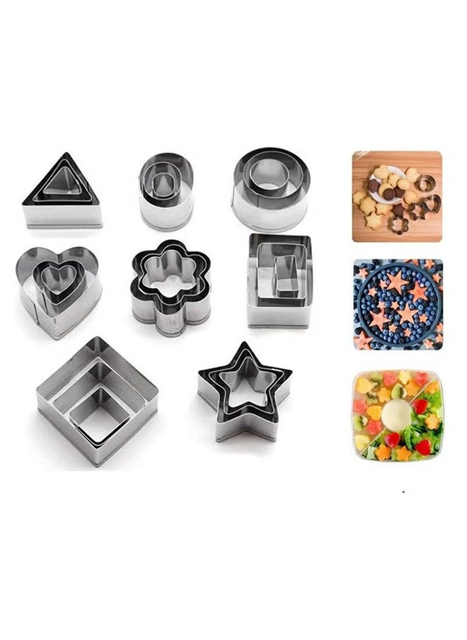 Generic - 24 Biscuit Stainless Steel Molds Baking Models - Image 1