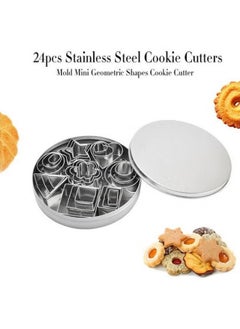 24 Biscuit Stainless Steel Molds Baking Models
