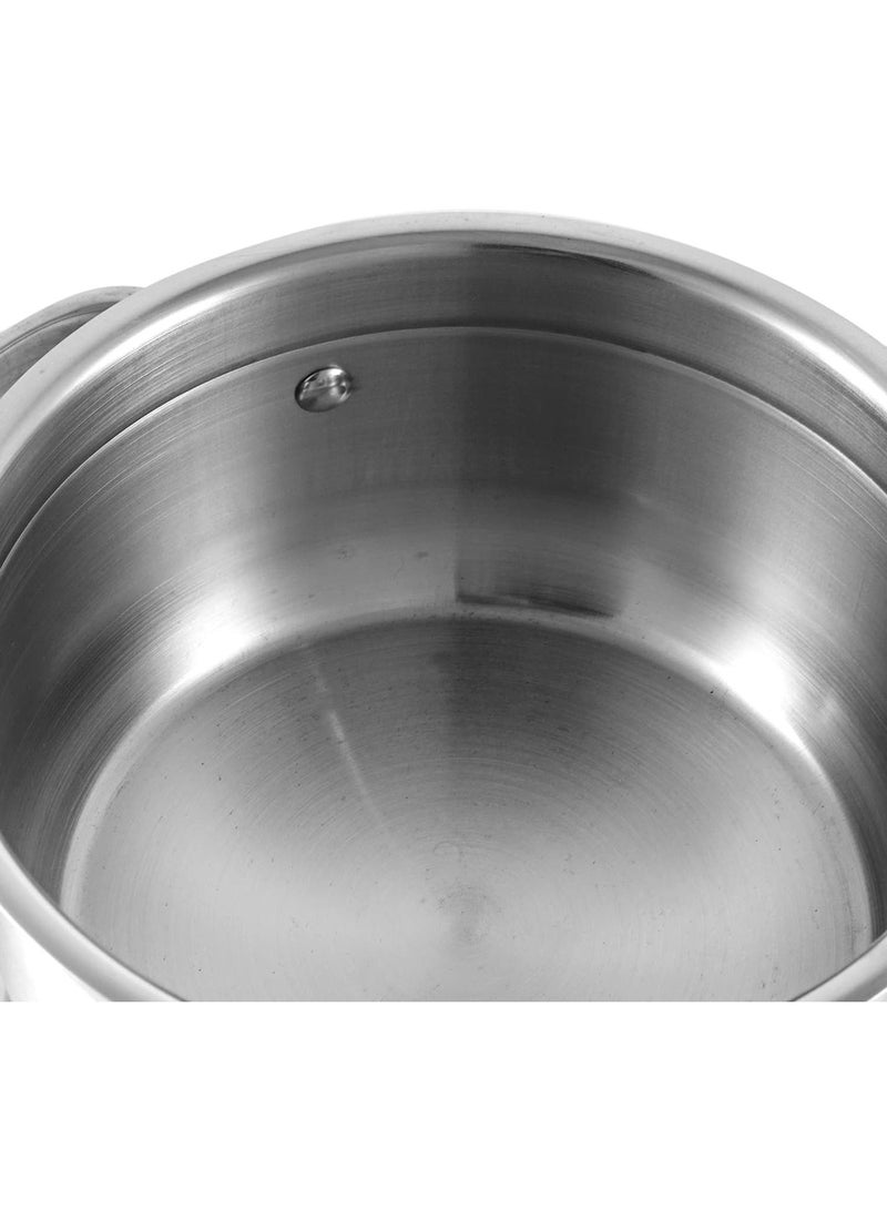 VINOD Stainless Steel Two Tone Saucepot with Glass Lid - 20 cm, 3 L (Induction Friendly) - Image 4