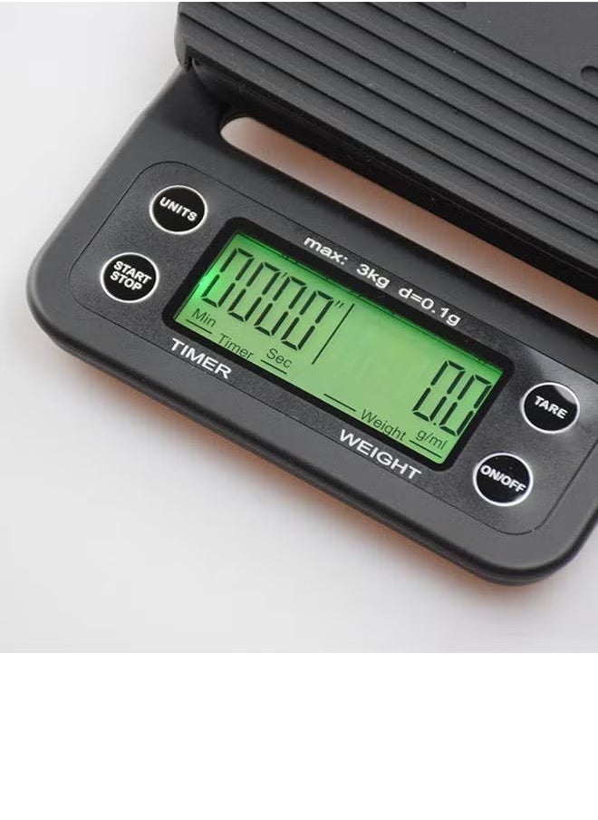 Golau Electronic Weighing Coffee Scale Black 19.5 x 13.5 x 3cm  - Image 4
