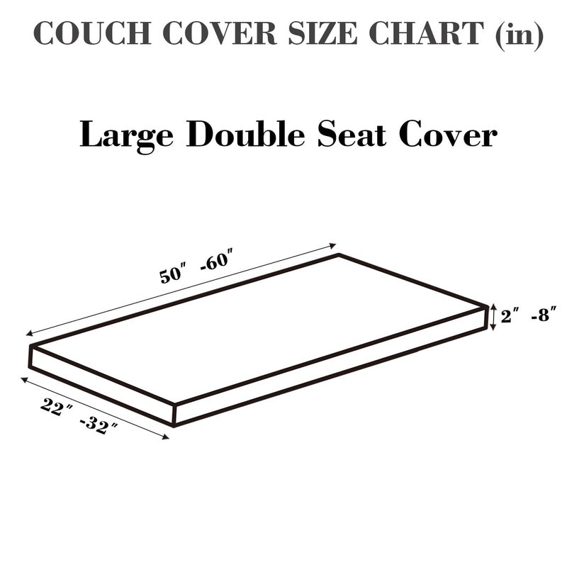 Disayu Couch Covers for 2 Cushion Sofa Pet Friendly Couch Cushion Covers Universal Sofa Covers Washable Stretch Slipcovers for Sectional Sofa (Texture Light Coffee,Large Double Seat Cover) - Image 2
