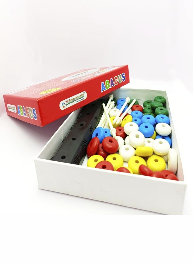 Edulearnable Educational Abacus Toy Tool for Kids to Early Math Montessori Learning Education Toys Manipulatives Counting Skills Mathematics Game Learn to Count, Add & Subtract with Colourful Beads - Image 5