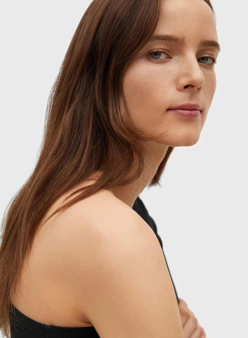 MANGO One Shoulder Top