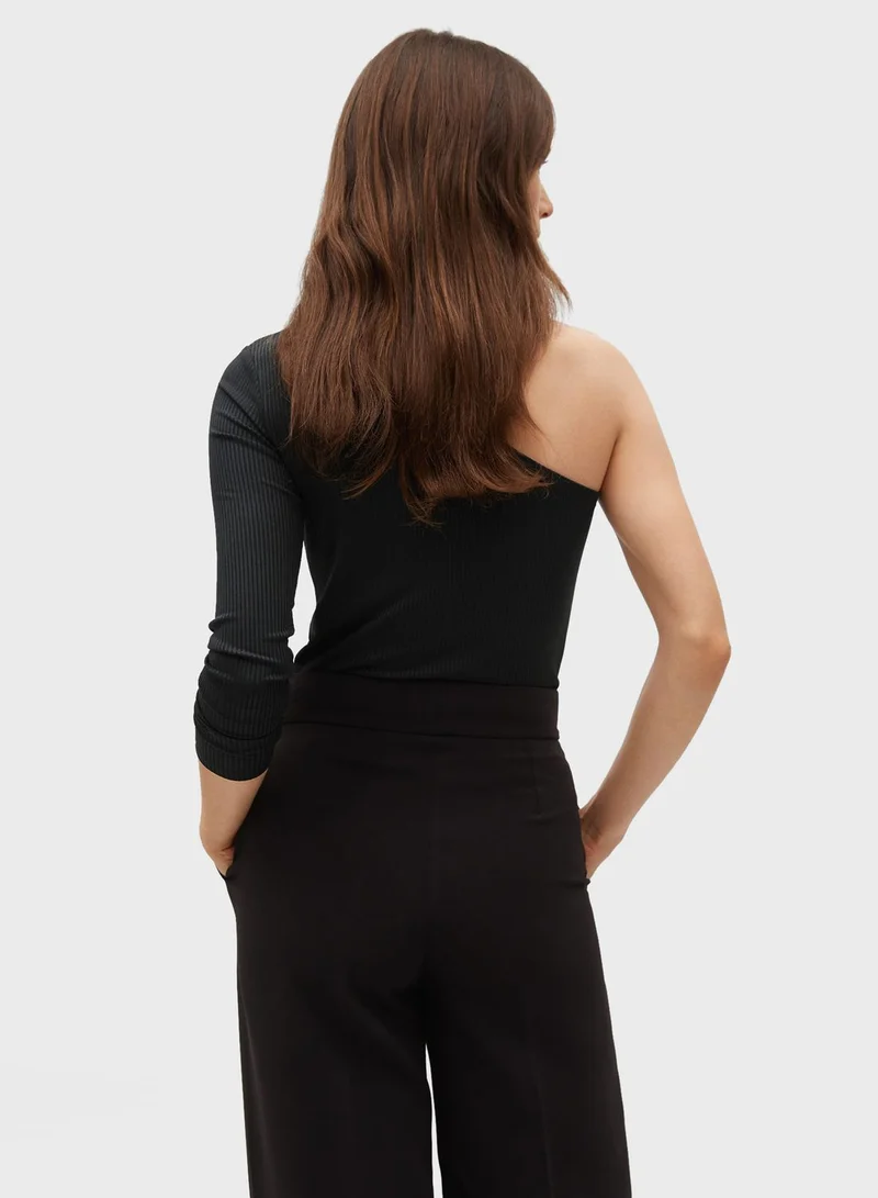 MANGO One Shoulder Top