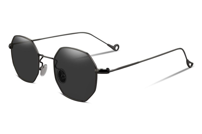 FEISEDY FEISEDY Hipster Small Polygon Women Men Sunglasses Delicate Metal Frame B2254  - Image 1