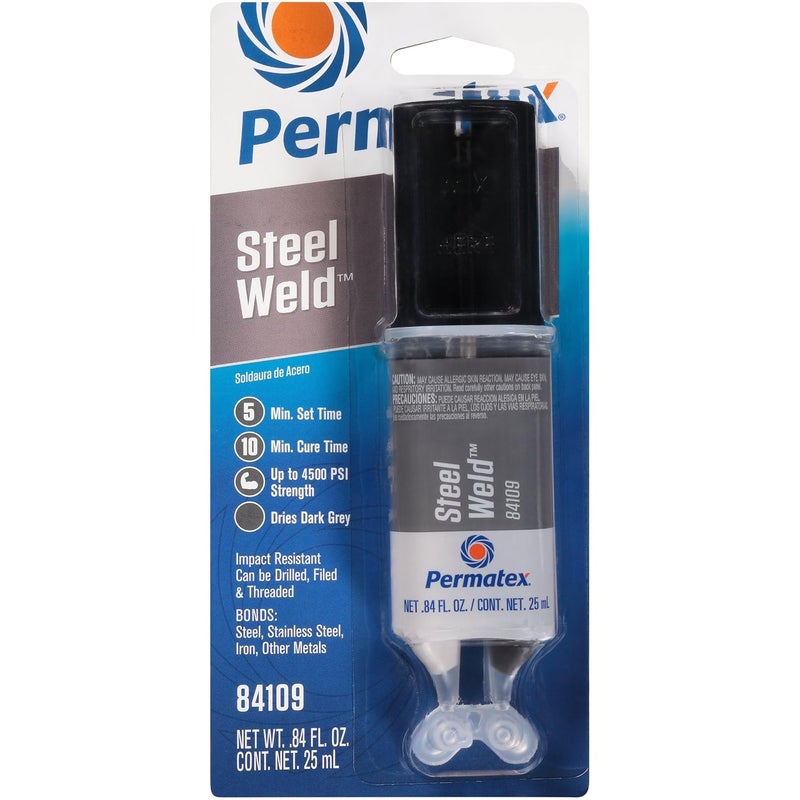 Permatex 84109 PermaPoxy 4 Minute Multi-Metal Epoxy Adhesive, 0.84 oz