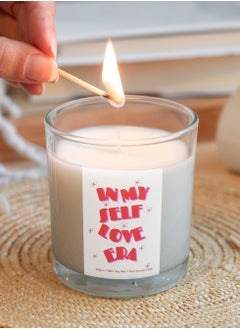 Serenova In my Self Care Era Strawberry Sweet Galantine's Valentine's Natural Soy Wax Candle, 110gms  - Image 2