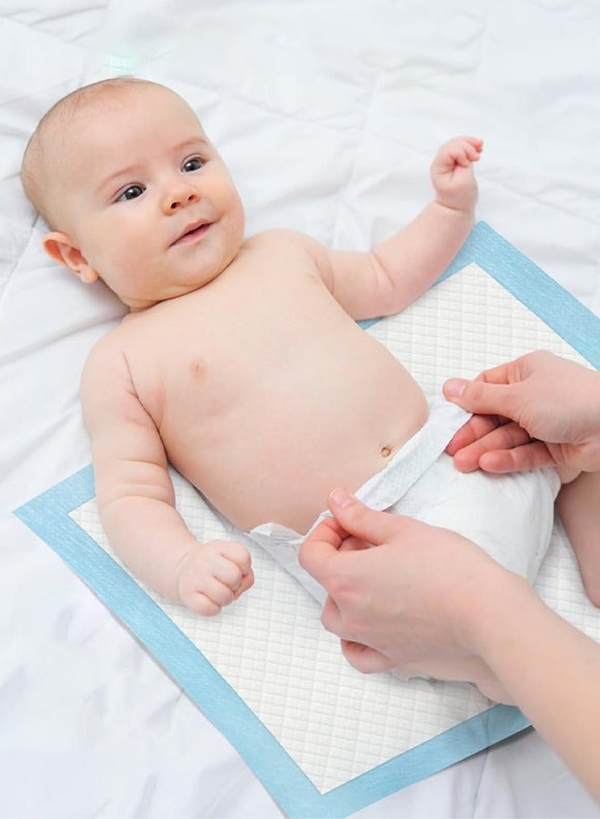 Vividorad 100Count 13"x17" Disposable Changing Pad Leak-Proof Underpad Bed Table Protector Mat , Soft Non-Woven Fabric, Disposable Pee Mats,Baby Potty Training Pads Sheet Bed Pee Underpads,5-Layer Protection Ventilation Waterproof Leak Proof - Image 3