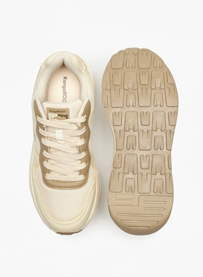 kangaROOS Women's Panelled Lace-Up Sports Shoes