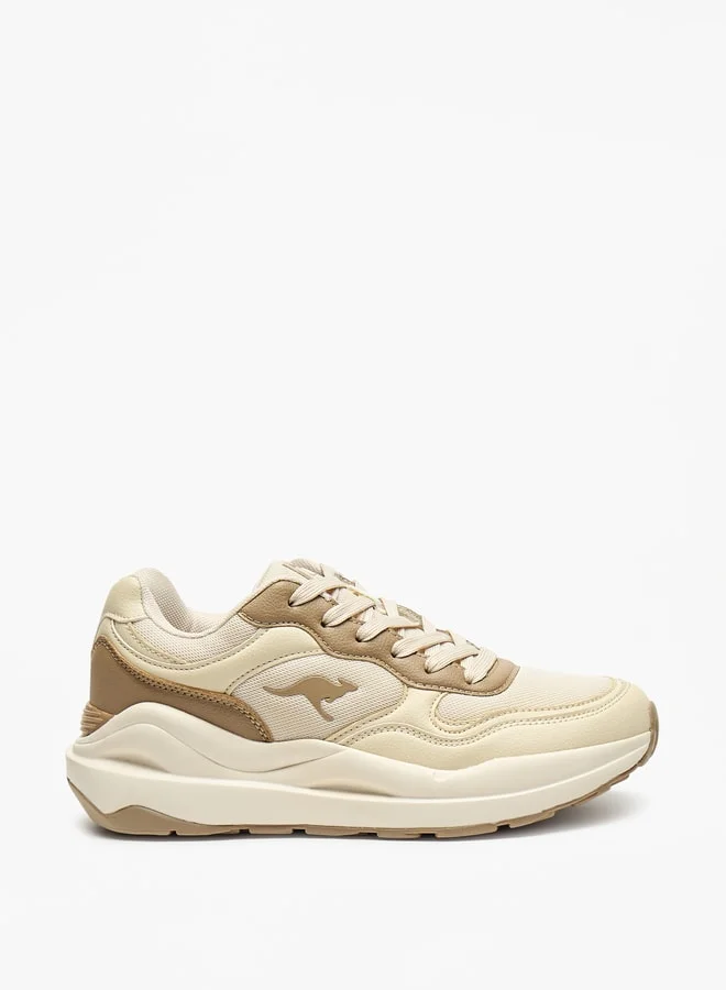 kangaROOS Women's Panelled Lace-Up Sports Shoes