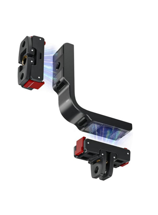 Magnetic Mount with Vertical Horizontal Mount for DJI OSMO 360 Aluminum Alloy L Horizontal Mount Bracket Magnetic Quick Release Adapter Expansion Holder Accessories for DJI OSMO 360 Action camera - Image 1