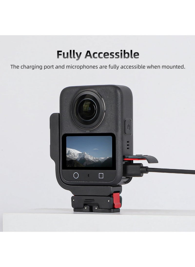 Magnetic Mount with Vertical Horizontal Mount for DJI OSMO 360 Aluminum Alloy L Horizontal Mount Bracket Magnetic Quick Release Adapter Expansion Holder Accessories for DJI OSMO 360 Action camera - Image 3
