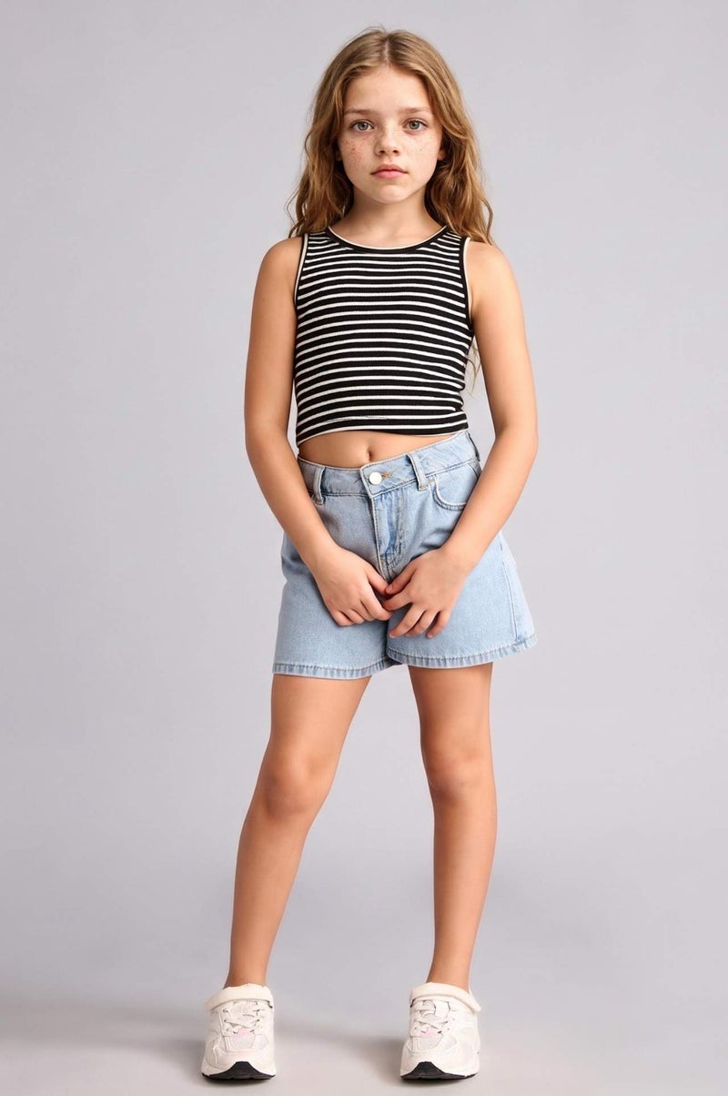 DeFacto Girl Printed Ribana Tank Top - Image 2