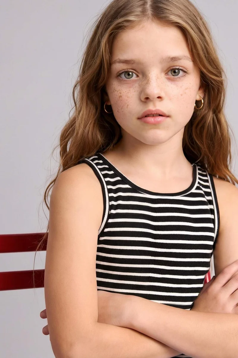 DeFacto Girl Printed Ribana Tank Top
