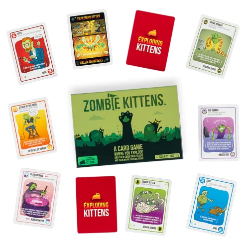 Exploding Kittens Zombie Kittens 2-5 Players - Ages 7+ - 15 Minutes to Play - High Stakes Zombie Card Game - Party Game, Family Game Night, Kid and Adult Card Game - Image 4