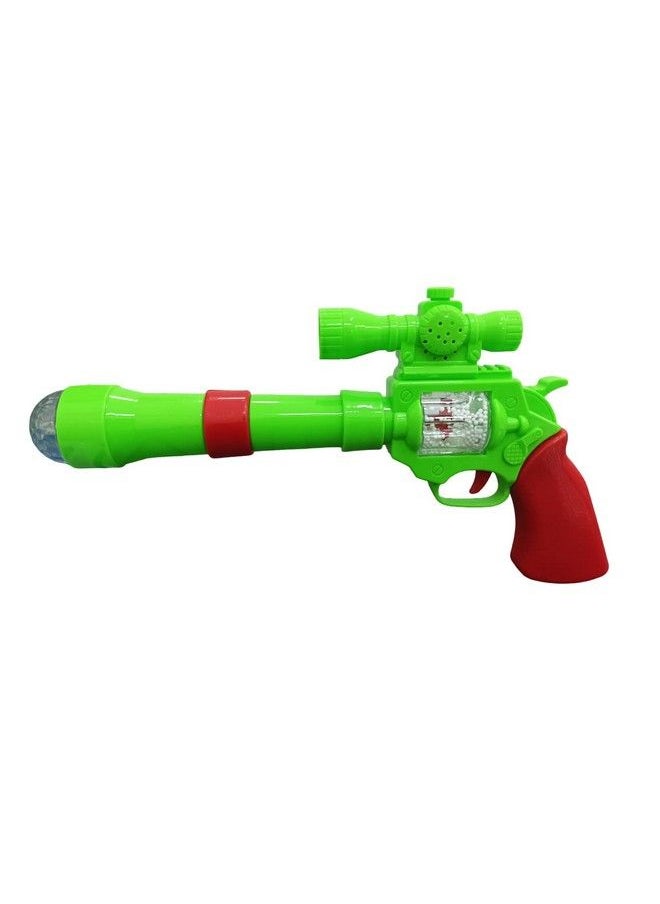 Gooyo Gy938 Battery Operated 3D Projection Strike Toy Gun With Vibrant Light & Sound Effects For Kids;Gifts;Toddlers ; Green Color Power Source: 3Xaa Battery (Not Included)  - Image 4