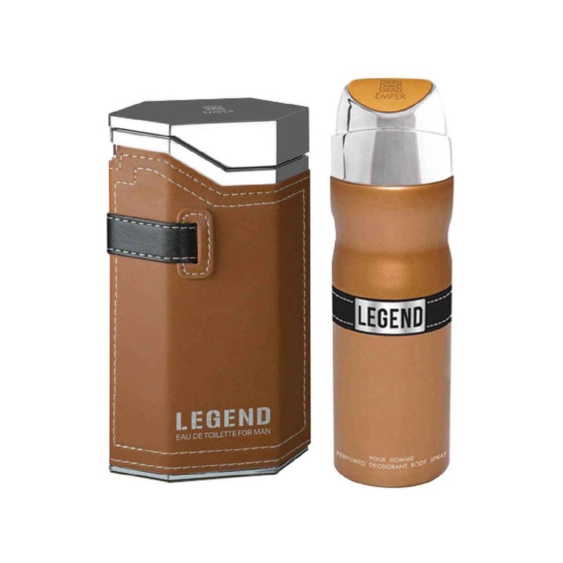 Emper Perfumes مجموعة هدايا 2 في 1 ليجند (عطر + مزيل عرق) - Image 2