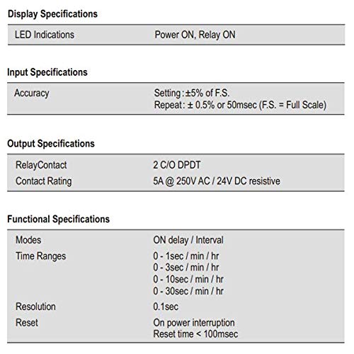 Selec Make On Delay/Interval Timer, 12 Time Ranges [800XU] (Pack of 1) - Image 5