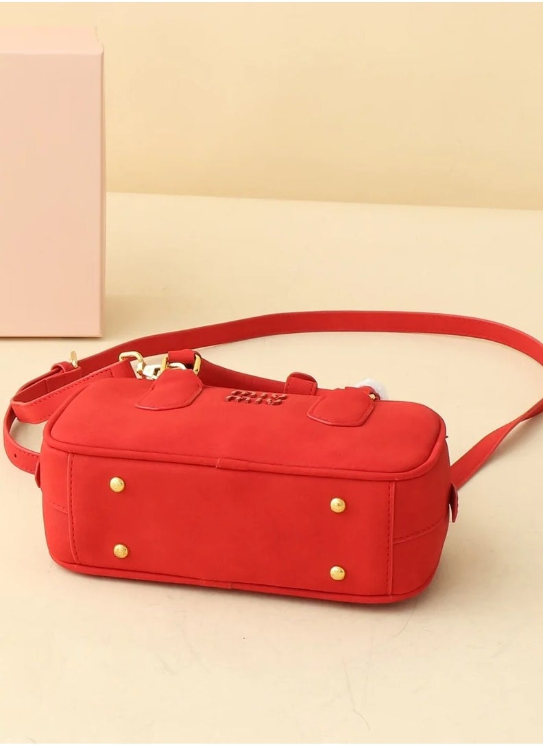 Miu Miu Arcadie padded suede top-handle bag  - Image 4