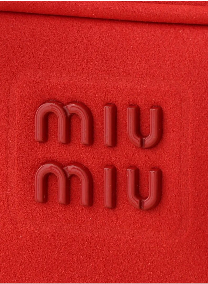 Miu Miu Arcadie padded suede top-handle bag  - Image 5