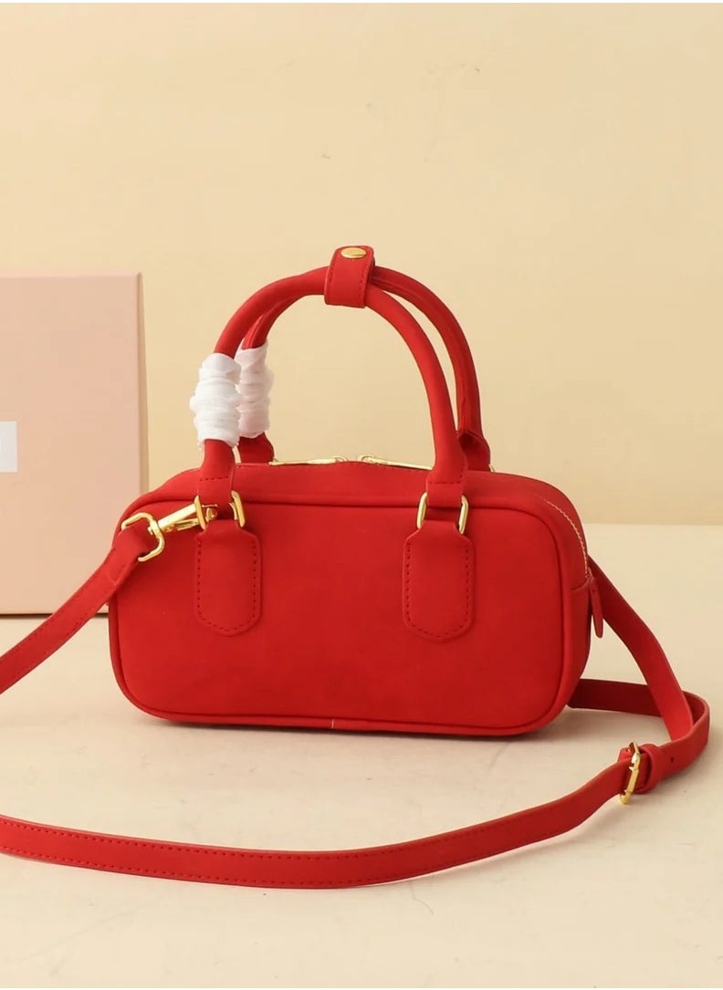Miu Miu Arcadie padded suede top-handle bag  - Image 3